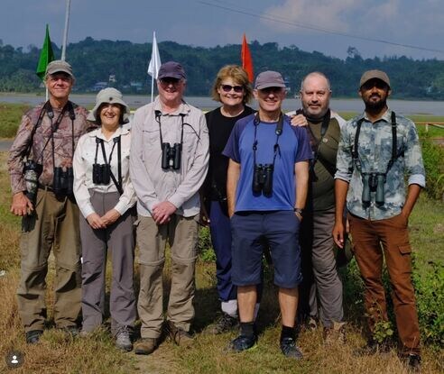Birders from England during andaman endemics tour